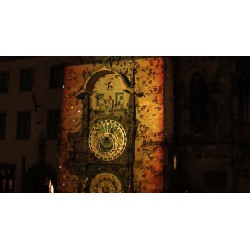 CR - Prague - Clock - Videomaping 3