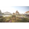 CZ - towns - Starý Plzenec - town hall - municipality - church - playground - sculpture