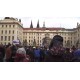 CZ - Prague castle - president - Petr Pavel - Hradčanské square - supporter - atmosphere