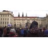 CZ - Prague castle - president - Petr Pavel - Hradčanské square - supporter - atmosphere