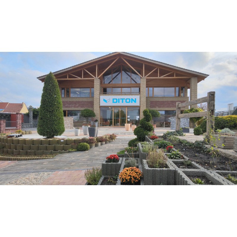 CZ - Otnice - DITON BETON - industry - constructing - pavers - kerb - wall - flowerpot - dron