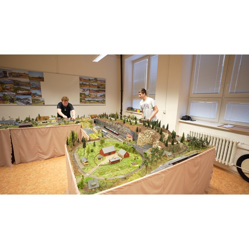 CZ - education - Nové Město na Moravě - school - train - model - station - rail - railway car