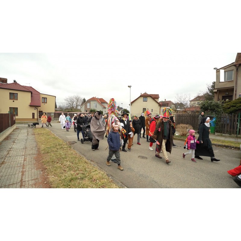 ČR - Praha - kultura - masopust - Ďáblice - maska - průvod - oslava