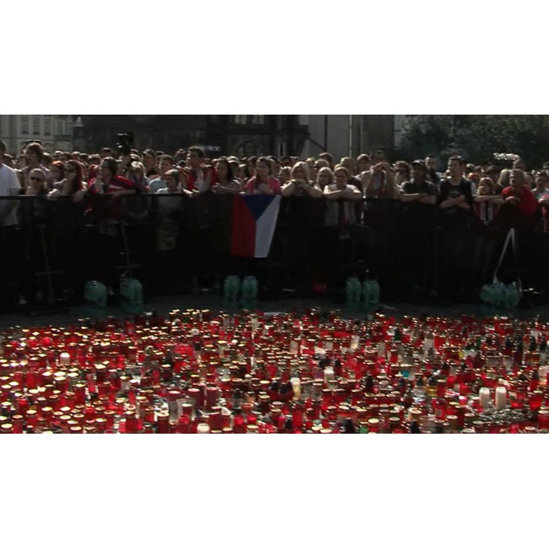 ČR - hokej - pieta - svíčky 2