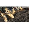 CR - excavator - caterpillar - road work - loading gravel