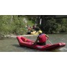 paddlers - boat - river - raft - lifejacket