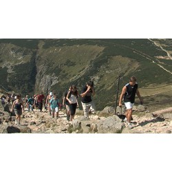 ČR - Krkonoše - Pec pod Sněžkou - Sněžka - tourists
