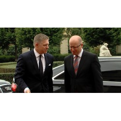 ČR - Praha - summit V4 - premiéři - Bohuslav Sobotka - Robert Fico
